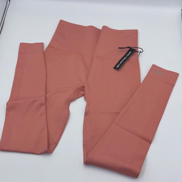 SET Active Pants - OUAI x Set Active seamless running yoga womans ribbed Melrose place Leggings